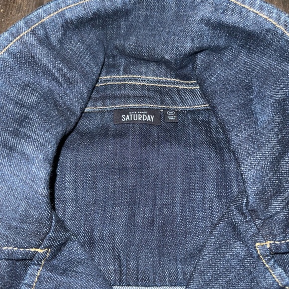 Kate Spade “Saturday” Dark Denim Jacket with Accent Zippers - Picture 7 of 9